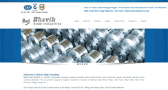 Desktop Screenshot of bhaviksteelind.com